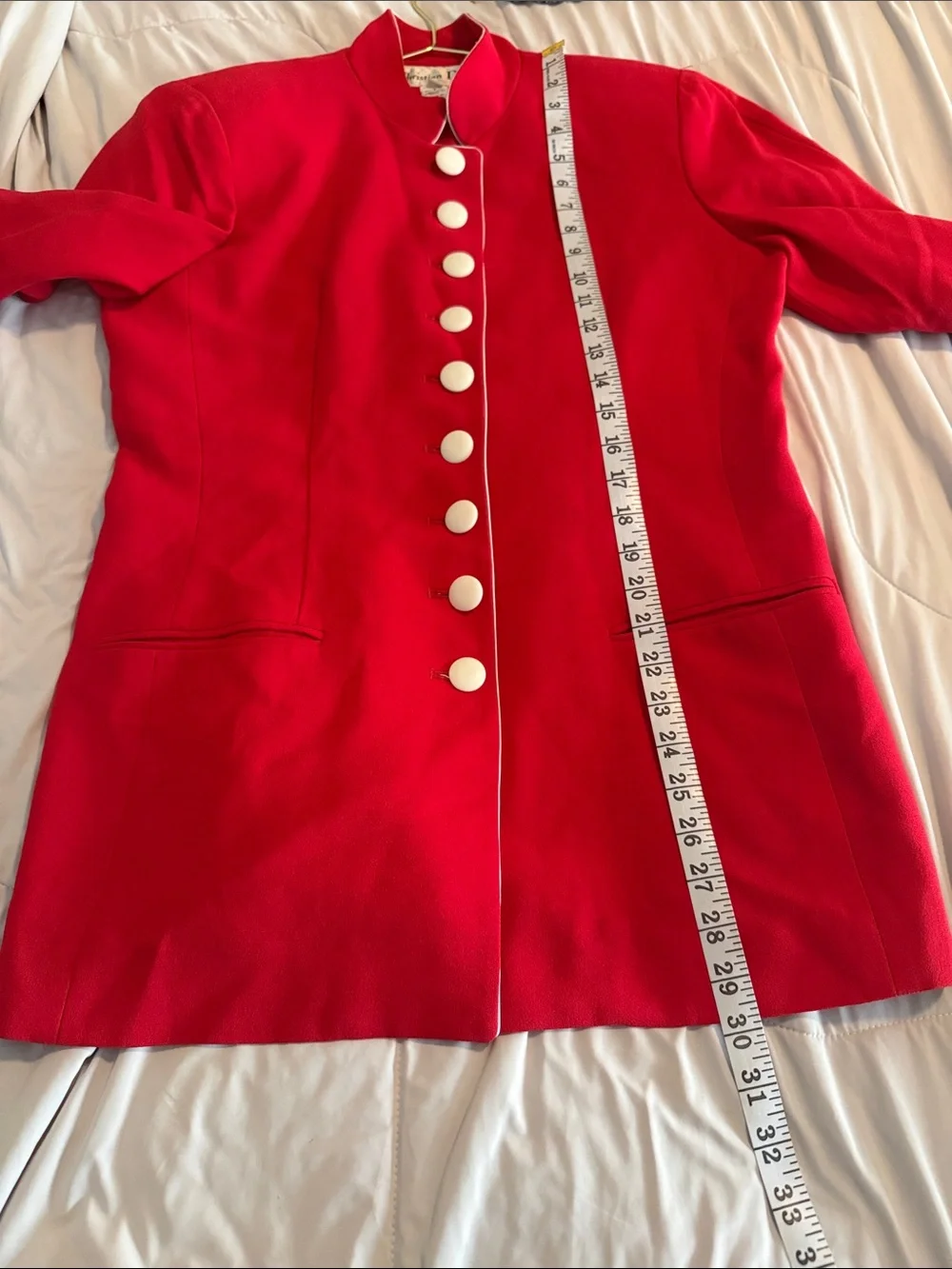 Dior Hot Pink Blazer with White Piping and Buttons